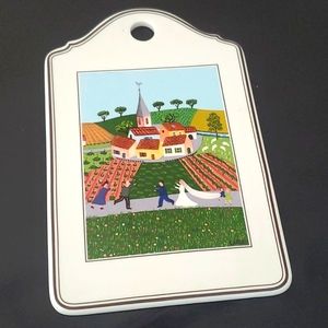 Villeroy & Boch Naif Vitro-Porcelaine Wedding Cheese Board Trivet